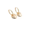 Arete dorado en baño de oro 24k y dije. Marca Brazz by Roel, con Roel Joyas puedes emprender e impulsar tu negocio, tenemos los mejores precios del mercado