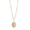 Collar dorado en baño de oro 24k y dije. Marca Brazz by Roel, con Roel Joyas puedes emprender e impulsar tu negocio, tenemos los mejores precios del mercado