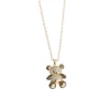 Collar dorado en baño de oro 24k y dije. Marca Brazz by Roel, con Roel Joyas puedes emprender e impulsar tu negocio, tenemos los mejores precios del mercado