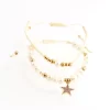 Pulseras doradas en baño de oro 24k y dije. Marca Brazz by Roel, con Roel Joyas puedes emprender e impulsar tu negocio, tenemos los mejores precios del mercado
